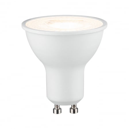 Bec reflector LED 230V GU10, 750lm, 8W, 2700K, alb mat, flux luminos variabil [1]