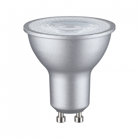 Impachetare simplă - Bec reflector LED 230V GU10, 750lm, 8W, 2700K, crom mat, flux luminos variabil