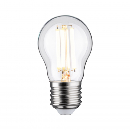 Uzuale - Bec sferic Eco-Line 230V, cu filament LED, 80 mm, 840lm, 4W, 3000K, clar