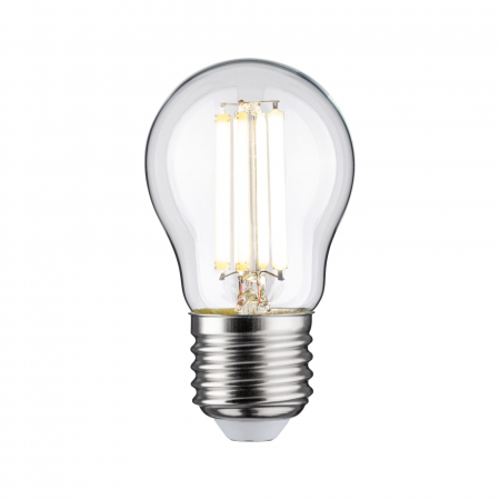 Uzuale - Bec sferic Eco-Line 230V, cu filament LED, 80 mm, 840lm, 4W, 4000K, clar