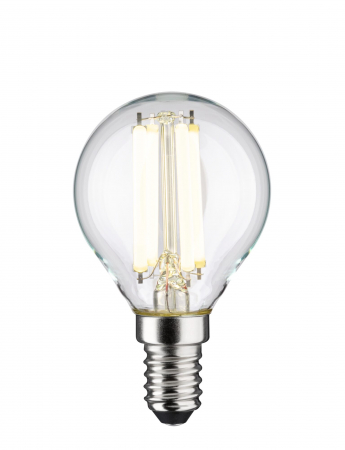 Bec sferic LED Eco-Line, 230V, cu filament, E14, 78 mm, 840lm, 4W, 4000K, clar [1]