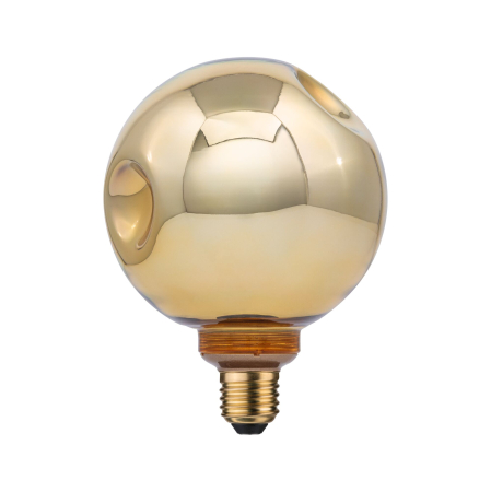 Bec Vintage Edition 230 V Standard LED Globe 125, E27 400lm 4,7W 2700K, auriu, flux luminos variabil în 3 pași [2]