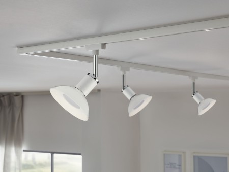 Bec LED decorativ, GU10, 4,9W alb/alb, cu flux luminos variabil în 3 pași [5]