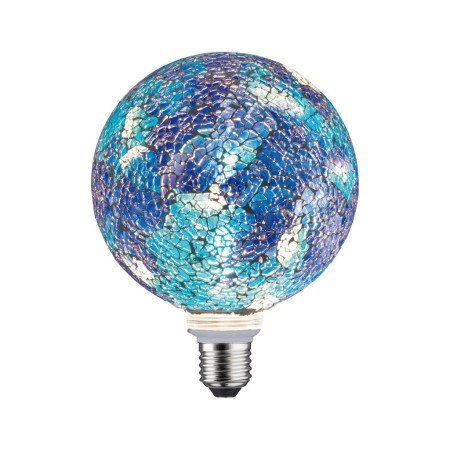 Decorative - Bec LED G125 Miracle Mosaic 470lm albastru, cu flux luminos variabil E27 2700K 230V