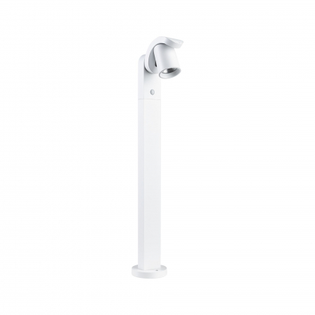 Bolarzi - Bolard LED Cuff, cu senzor de mișcare, IP44, 3000K, 10W, 700lm, 230V, 70°, alb