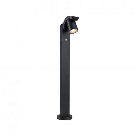 Bolarzi - Bolard LED Cuff, cu senzor de mișcare, IP44, 3000K, 10W, 700lm, 230V, 70°, antracit
