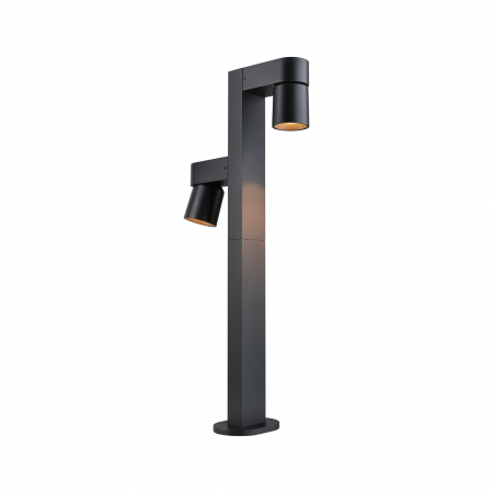 Bolard LED Kimu,  "insect friendly", IP44, 822mm, 2200K, 2x7,8W, 720lm, 230V, 70°, antracit [2]