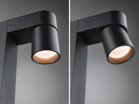 Bolard LED Kimu,  "insect friendly", IP44, 822mm, 2200K, 2x7,8W, 720lm, 230V, 70°, antracit [4]