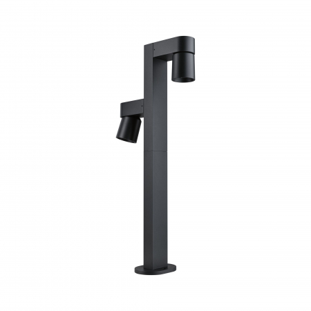 Bolarzi - Bolard LED Kimu, IP44, 822mm, 3000K, 2x8W, 750lm, 230V, 70°, antracit