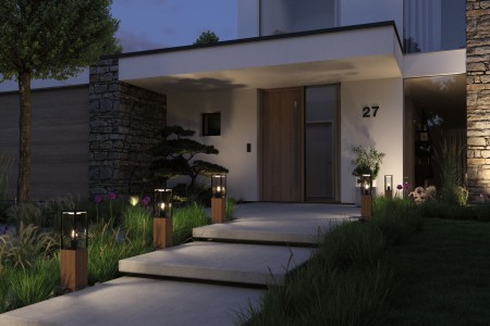Bolard Plug & Shine Venea, IP44, 1900K, 2W, lemn [7]