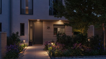 Bplard Plate LED, Smart Home Zigbee, "insect friendly", IP44, 600mm, Tunable Warm, 5,5W, 280lm, 230V, antracit [5]