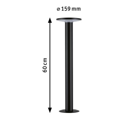 Bplard Plate LED, Smart Home Zigbee, "insect friendly", IP44, 600mm, Tunable Warm, 5,5W, 280lm, 230V, antracit [1]