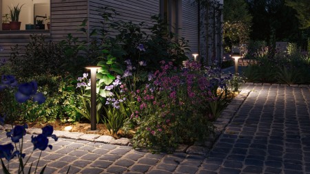 Bplard Plate LED, Smart Home Zigbee, "insect friendly", IP44, 600mm, Tunable Warm, 5,5W, 280lm, 230V, antracit [2]
