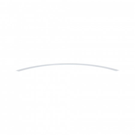 Capac superior pentru profil luminos curb Linion, 786x36mm, alb [1]