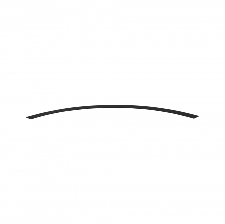 Capac superior pentru profil luminos curb Linion, 786x36mm, negru [1]