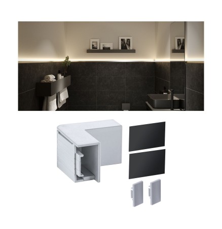 LumiTiles - Colțar profil LumiTiles Top 4cm, colț interior