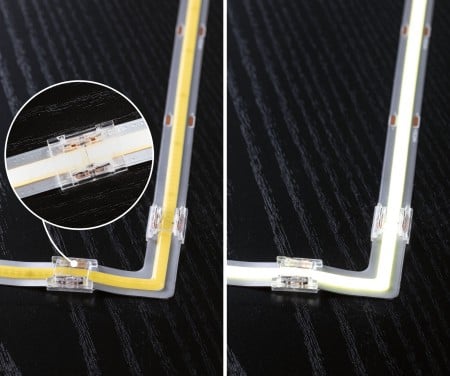 Conector bandă MaxLED 1000 COB 90°, 0,6W, 1800lm/m, 800LEDs/m, 2700K [1]