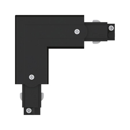 Conector L exterior pentru șină Paulmann ProRail3, 101x101mm, max. 3680W, negru [1]
