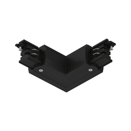 Accesorii ProRail3 - Conector L exterior pentru șină Paulmann ProRail3, 101x101mm, max. 3680W, negru