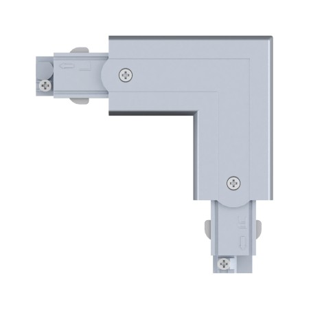 Conector L interior pentru șină Paulmann ProRail3, 101x101mm, max. 3680W, argintiu [1]