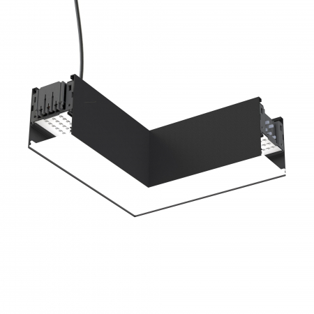 Profile luminoase - Conector L stânga SLC Click, cu alimentare, negru