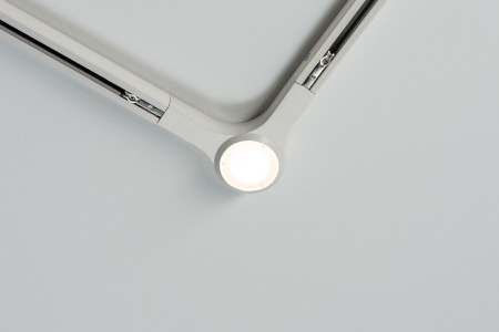 Conector L URail LED 1x5,8W alb 230V metal, cu flux luminos variabil [2]