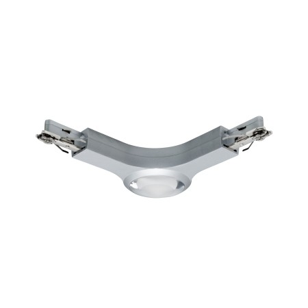 Conectori - Conector L URail LED 1x5,8W crom mat 230V metal, cu flux luminos variabil