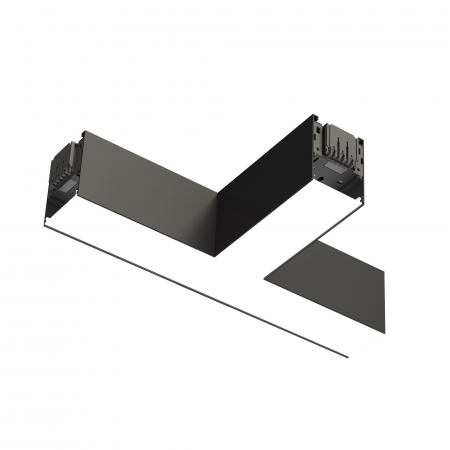 Profile luminoase - Conector mijloc T pentru profil SLC Click, negru