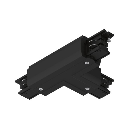 Accesorii ProRail3 - Conector T stânga pentru șină Paulmann ProRail3, 167,5x101mm, max. 3680W, negru