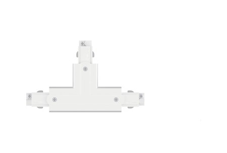 Accesorii ProRail3 - Conector T stânga pentru șină Paulmann ProRail3, 167,5x101mm, max. 3680W, alb