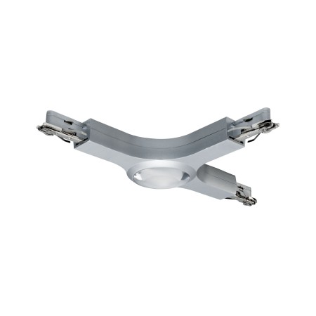 Conectori - Conector T URail LED 1x5,8W crom mat 230V, metal, cu flux luminos variabil
