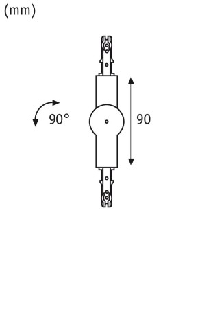 Conector reglabil pentru șină Urail, 1000W alb, 230V [3]