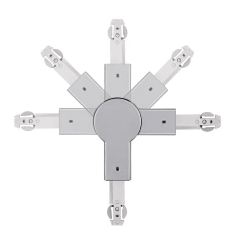 Conector reglabil pentru șină Urail, 1000W crom mat, 230V [1]