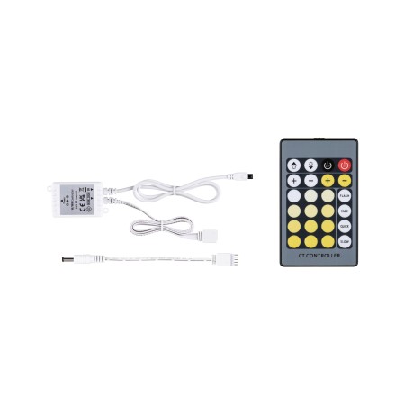 Accesorii - Controler MaxLED Tunable White cu telecomandă IR, DC 24V, max. 144W, alb