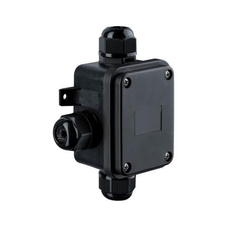 Accesorii - Cutie de legături electrice îngropate, 3 linii, IP68, neagră, pentru cabluri între 12 și 15 mm