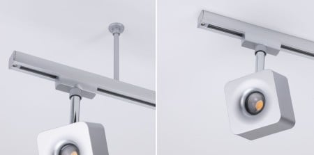 Distanțier șină URail Light&Easy 105mm crom mat 230V metal [2]