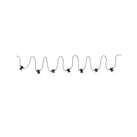 Obiecte luminoase decorative - Ghirlandă luminoasă P&S IP44 3000K 7x25lm 24V, 6.8m, alb-negru, plastic