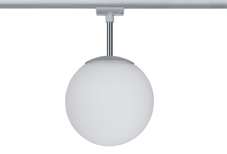Glob mic URail max. 1x10W E14 crom mat/opal 230V metal/sticlă [1]