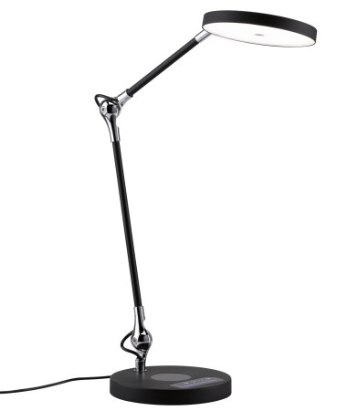 Lampă de birou Numis LED 11W, negru, încărcare wireless pentru telefon mobil, flux luminos și temperatură de culoare variabile [1]