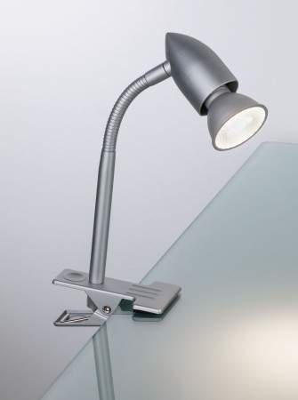 Lampă mobilă cu ștecher, Gesa max 1x35W GU10, crom mat, cu braț flexibil [3]