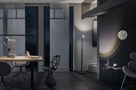 Lampadar Aldan LED cu flux luminos variabil 1x15,5W negru/aluminiu periat 230V aluminiu [4]