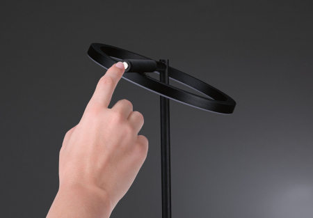 Lampadar LED Odila,  temperatură de culoare variabilă, 2x1200lm, 2x10.4W, negru mat, crom [3]