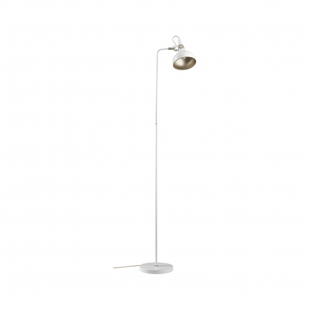 Living - Lampadar Neordic Juna, E14, max. 20W, șampanie, alb mat, metal