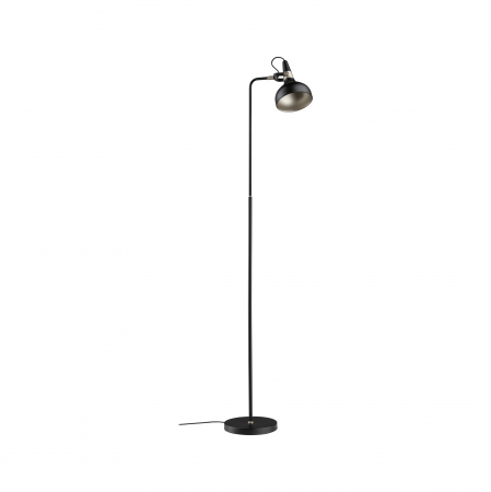 Living - Lampadar Neordic Juna, E14, max. 20W, șampanie, negru mat-metal
