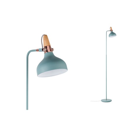 Lampadare - Lampadar Neordic Juna max.1x20W E14 verde deschis/cupru/lemn 230V metal/lemn 