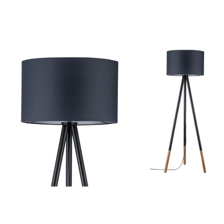 Lampadare - Lampadar Neordic Rurik max.1x20W E27 gri/lemn 230V textil/metal/lemn  