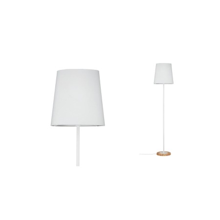 Lampadare - Lampadar Neordic Stellan max.1x20W E27 alb/lemn 230V textil/metal/lemn  