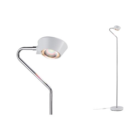 Lampadare - Lampadar Ramos cu flux luminos variabil LED 11W alb mat crom 230V plastic/metal