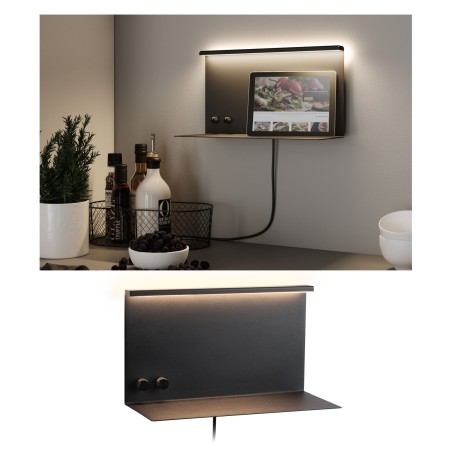 LED Wall luminaire Jarina USB C    3000K 540lm / 200lm 230V 4,5 / 1x1,6W dimmable Black matt [6]