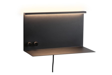 Aplice - LED Wall luminaire Jarina USB C    3000K 540lm / 200lm 230V 4,5 / 1x1,6W dimmable Black matt